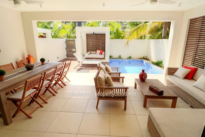 Maison jumelée moderne de 3 chambres avec accès à une belle plage