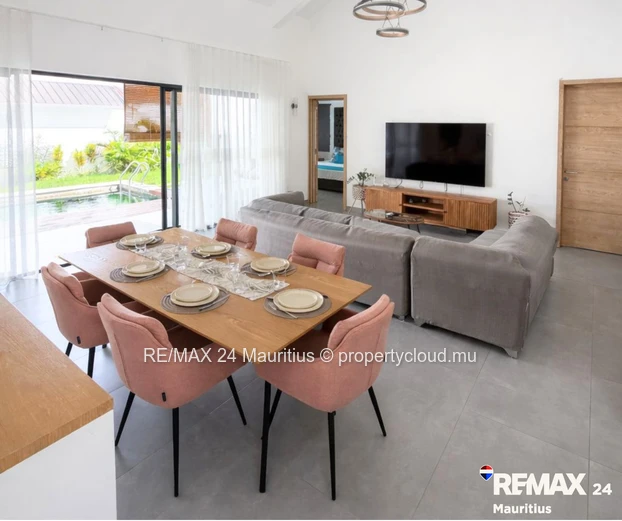 Brand new secured semi-furnished house, in a calm area yet within 12 minutes drive to Amenities.