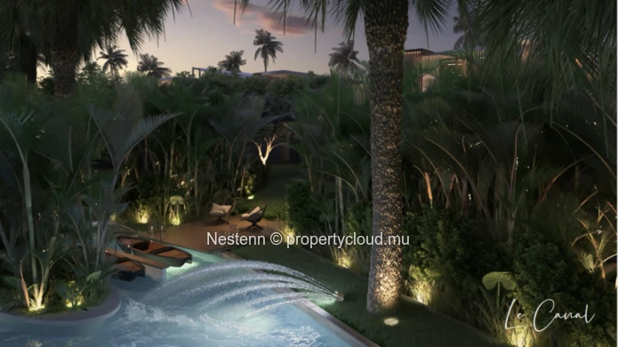 Modern 2 bedroom house with covered terrace and office