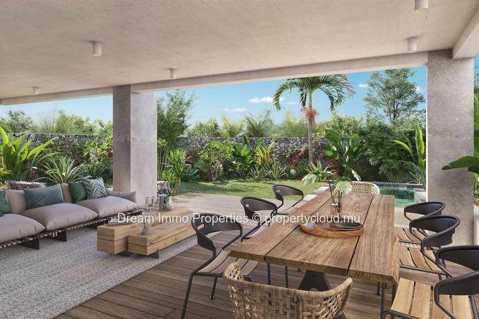 Stunning new 5-bedroom duplex loft with 180° sea view in Pointe aux Canonniers - Mauritius
