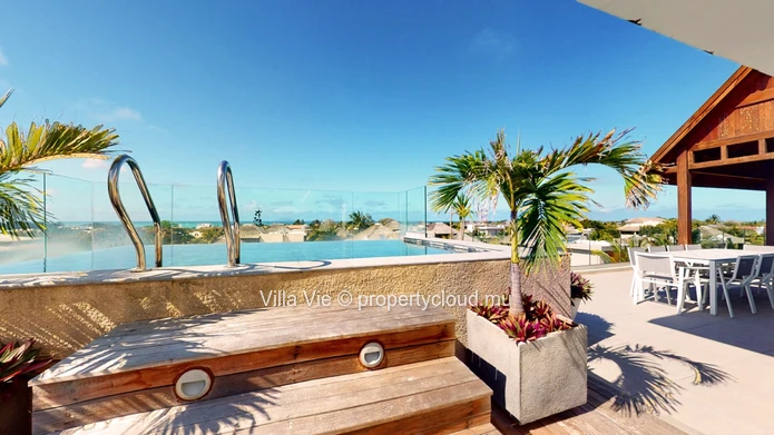 Grand Gaube - Belle penthouse avec piscine