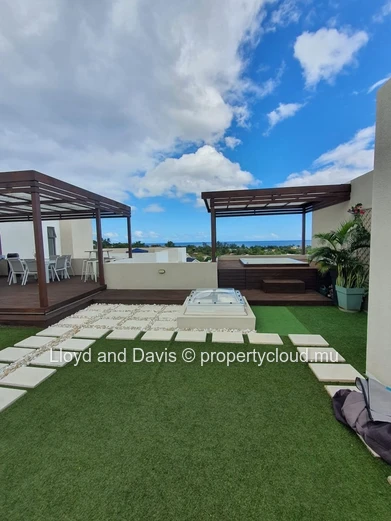 Furnished Penthouse with Private Rooftop and Sea Views