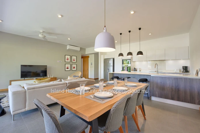3-Bedroom En-Suite Apartment for Rent in a Secure Resort in Grand Gaube.