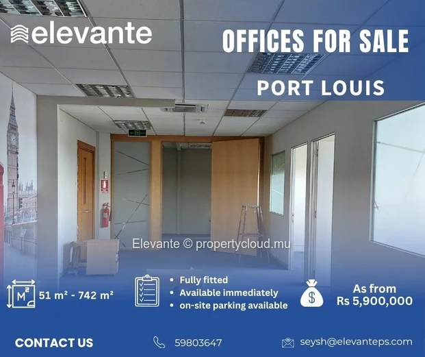 Offices for sale in prime location - Port Louis
