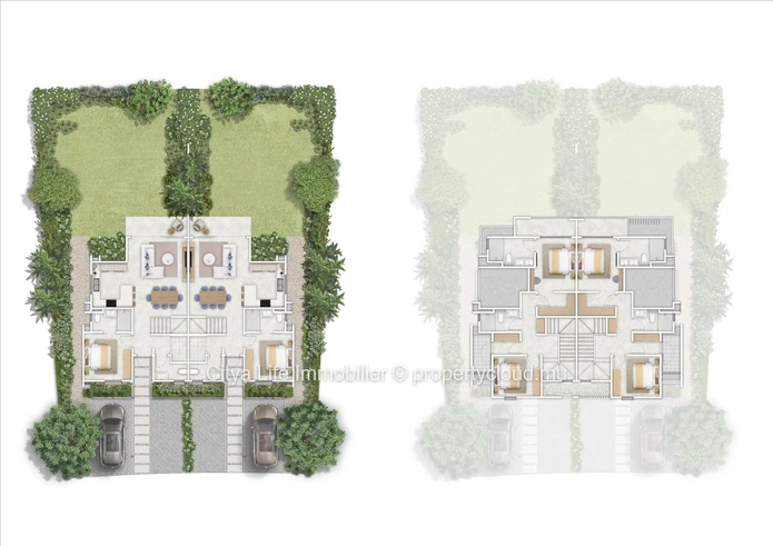 Duplex SCS 3 chambres avec piscine à vendre à Haute Rive