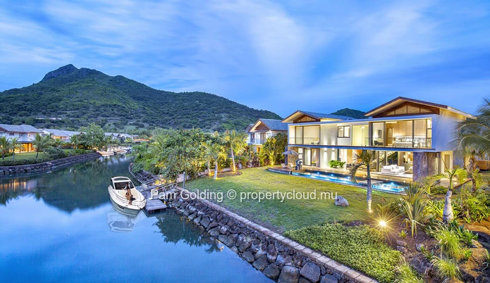Villa One at La Balise Marina – Iconic Waterfront Residence with Private Mooring in Black River