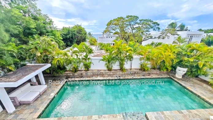 Villa en bord de mer avec 3 chambres à louer, Pointe aux Canonniers – Nord