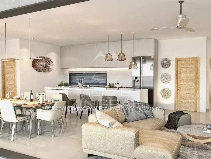 Appartement Neuf de 3 Chambres Entièrement Meublé à Pereybere