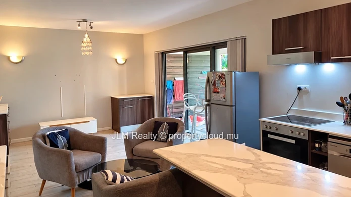 For Sale in Tamarin, Mauritius: 2-Bedroom Apartment Just Steps from the Beach with Access to a Communal Pool
