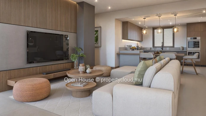 Penthouse for sale in Grand Baie, 177m², 3 en suite bedrooms, communal pool, private terrace and jacuzzi, secure park...