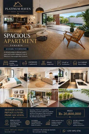 Exclusive Ground Floor Apartment | Tamarin ??
