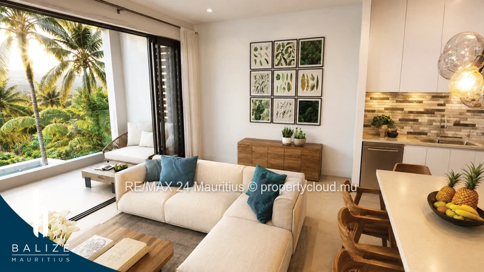 Appartement 2 ch off-plan Cap Malheureux, piscine, accessible aux étrangers