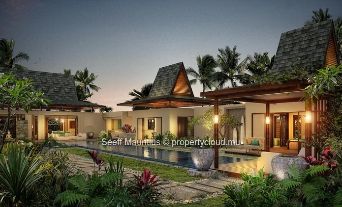 Superbe villa de style balinais près de la plage