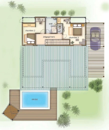 VILLA  privative  de 230m2 à vendre  Région Nord-GRAND BAIE