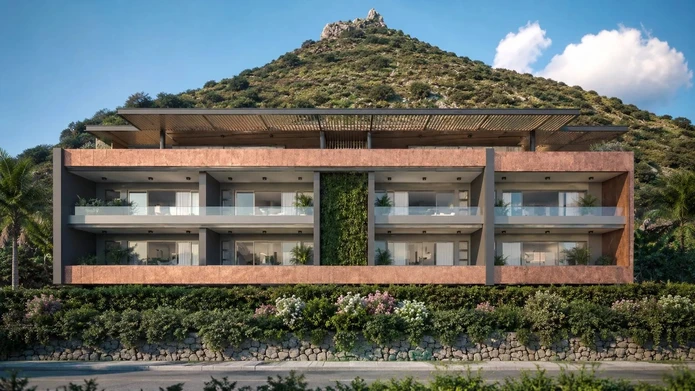 Appartement contemporain avec vue mer