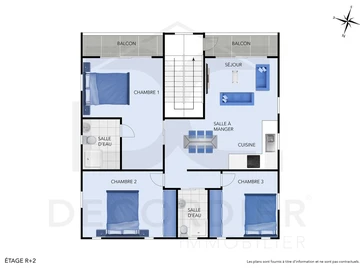 Appartement de 3 Chambres