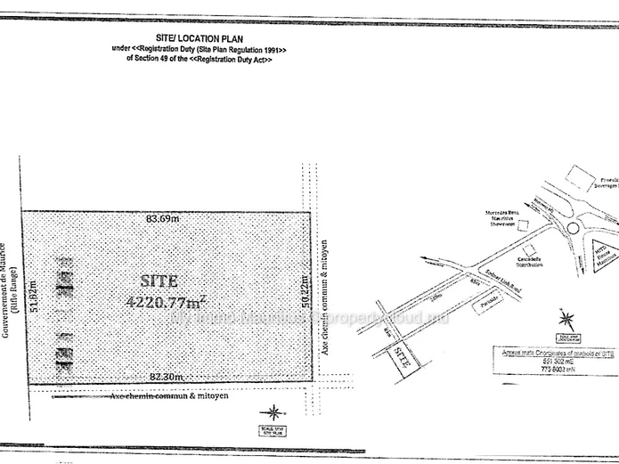 Prime 1-Arpent Development Land in Sodnac, Quatre Bornes