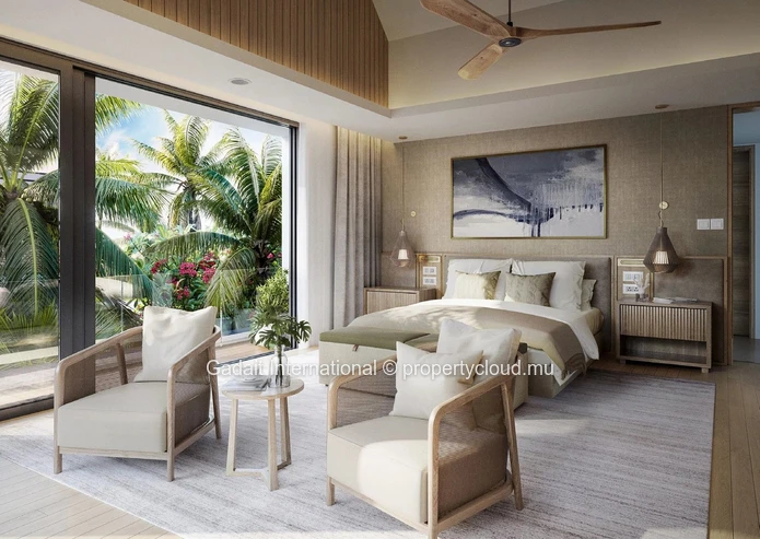 Villa de luxe en vente à Belle Mare, Île Maurice avec un accès direct à la plage