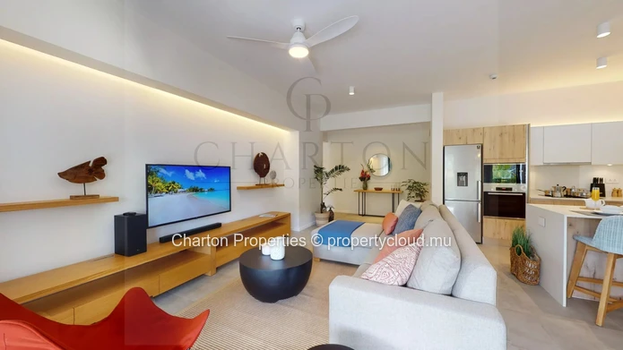 2 Bedroom Ensuite Apartment with Private Garden and Pool in Mont Choisy