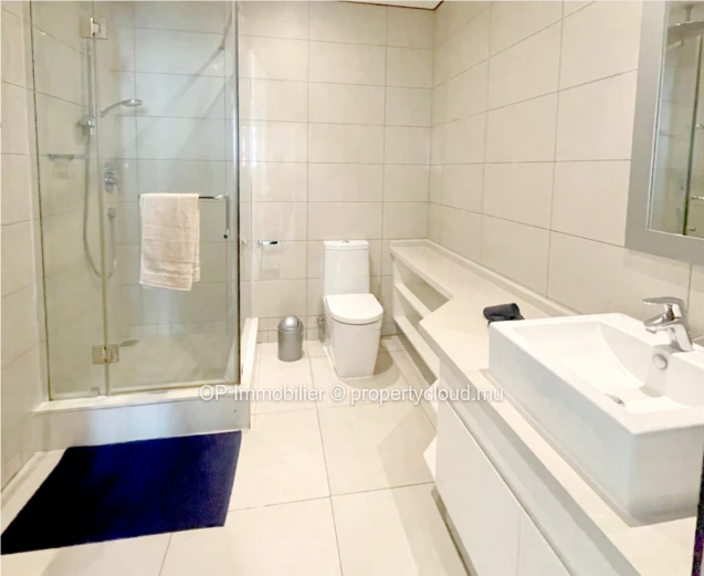 Appartement RES à vendre à Grand Baie, 215m², 3 chambres, piscine commune, meublé, climatisé, rénové, prix $580,000.