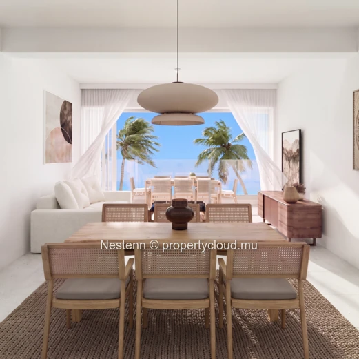 Modern 2-bedroom apartment in Péreybère, PDS residence, ground floor, fully equipped kitchen, automated garage, near ...