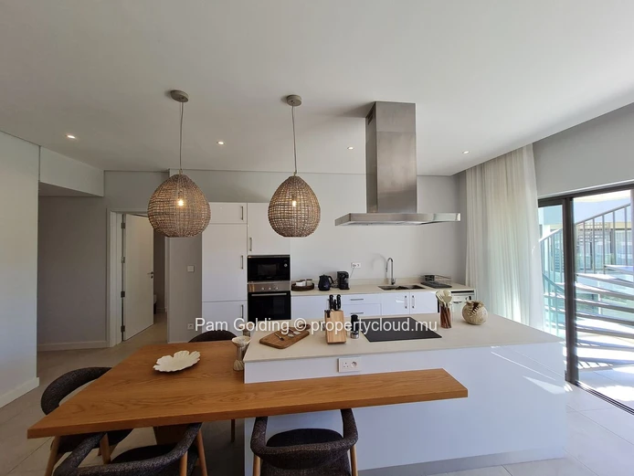Beautifully Appointed 2-Bedroom Penthouse with Private Rooftop Pool for Sale in Pointe aux Canonniers