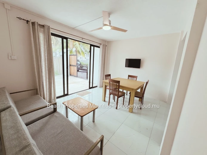 2 bedroom duplex 1 bathroom and guest toilet, communal pool.