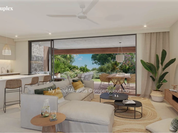 Duplex 3 chambres dans la Smart City de l’Est de l’île Maurice – Golf, mer et nature