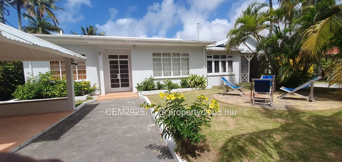 Beachfront Furnished Duplex For Sale In Grand Gaube