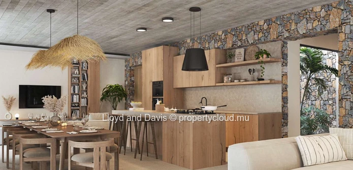 Villas contemporaines avec piscine privée à Petite Rivière Noire