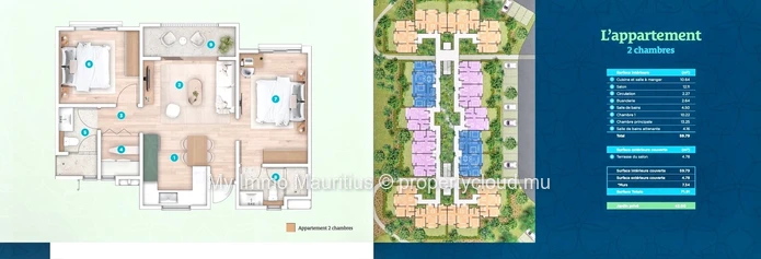 Appartement neuf 2 chambres village en bord de mer