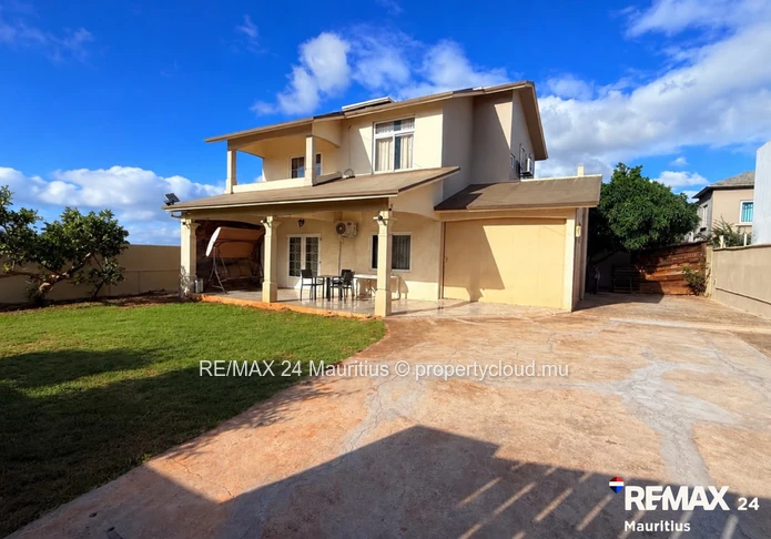 Spacious, fully furnished 3-bedroom home in Pailles with a garage, parking, and a balcony-move-in re
