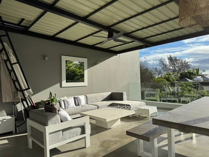 Furnished 1-Bedroom Beachfront Apartment for Rent in Roches Noires