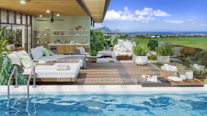 Villa de luxe 4 chambres à vendre dans la Smart City de Flic en Flac