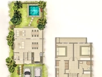 Townhouse, Duplex de 3 Chambres