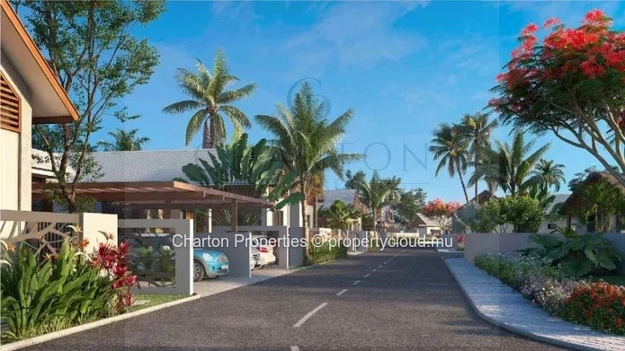 Single-story 3-bedroom villa with private pool in an exclusive residential estate in Grand Baie
