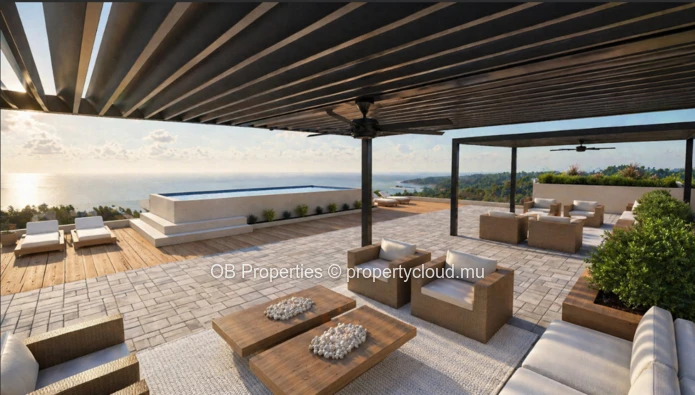 Penthouse spacieux avec vue sur mer