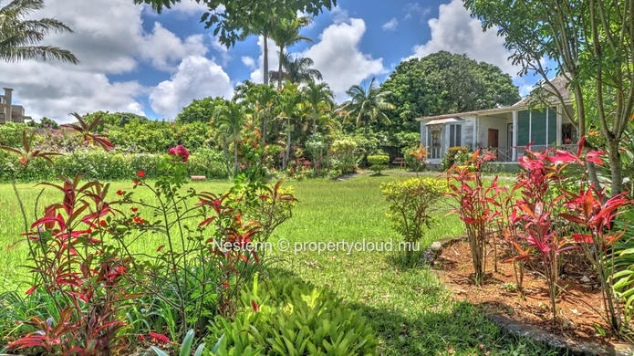 Colonial house in a residential area 