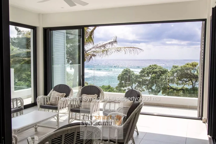 Beachfront apartment for rent.