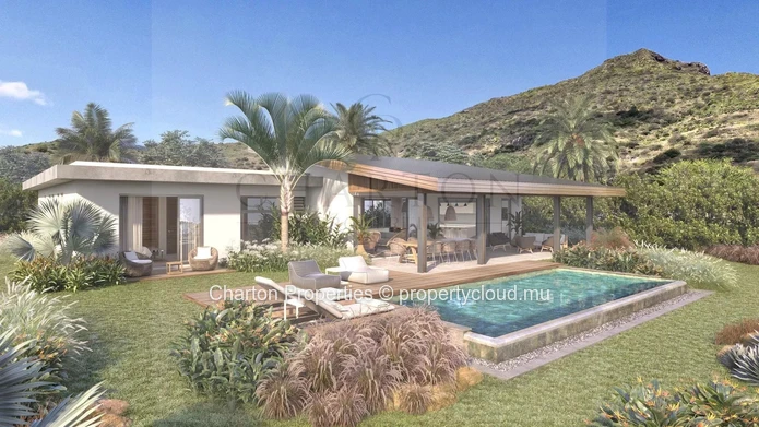 Single-story 3-bedroom villa in the heart of a natural haven in Tamarin