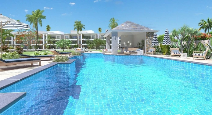 Tropical First-Floor Apartment with Garden View – Grand Baie