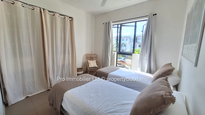 Appartement chaleureux et joliment meublé au premier étage à louer  Azuri Ocean & Golf Village, Roches Noires