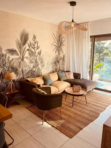 À louer : Appartement meublé de 3 chambres à Cascavelle, Flic en Flac, Île Maurice